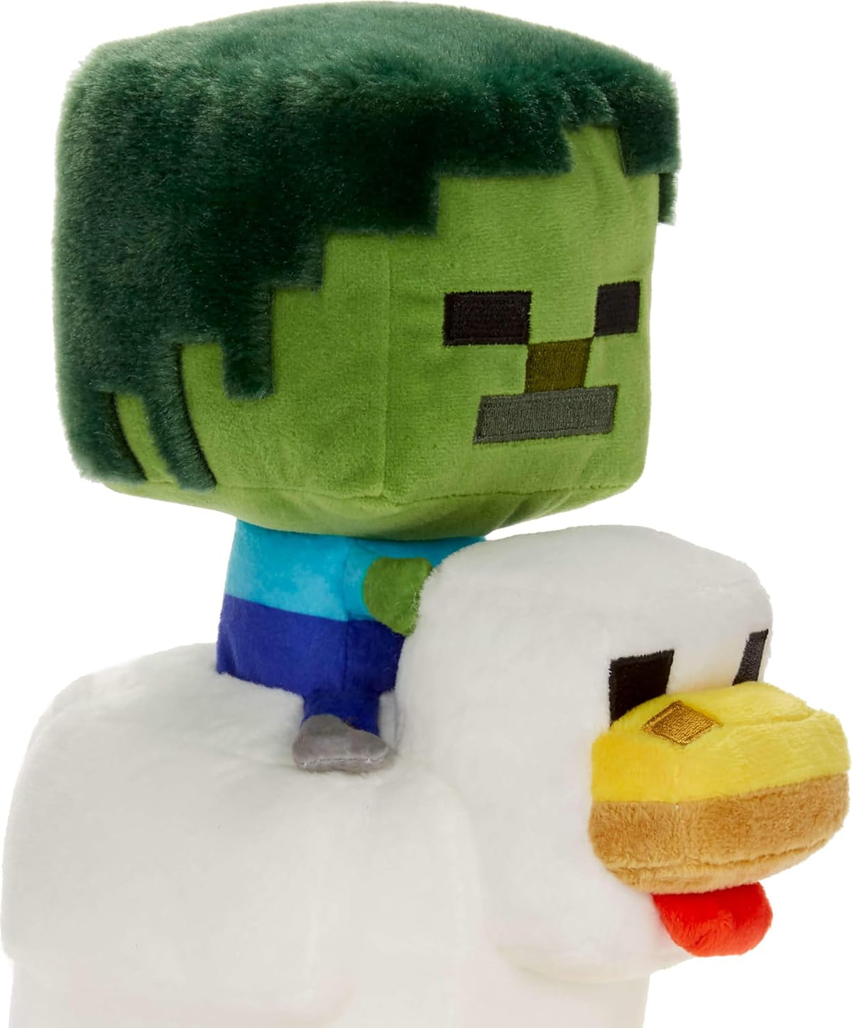 Mattel Minecraft Plush Zombie Chicken Jockey Toy