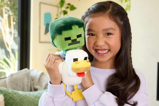 Mattel Minecraft Plush Zombie Chicken Jockey Toy