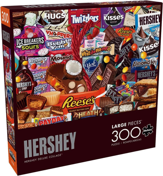 Buffalo Games Hershey Deluxe Collage 300 Piece Jigsaw Puzzle for Adults