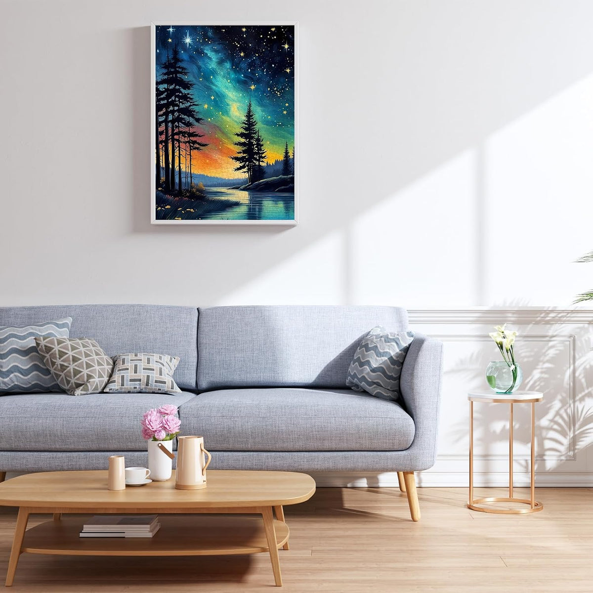 Northern Lights Puzzles for Adults 1000 Pieces, Aurora Borealis Nature Landscape 1000 Piece Puzzle for Adults, Impossible Difficult Hard Fun Jigsaw Puzzles 1000 Pieces