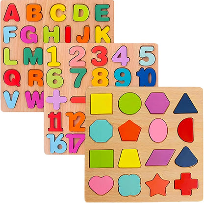 Wooden Puzzles for Toddlers 3-5, Montessori