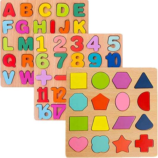 Wooden Puzzles for Toddlers 3-5, Montessori