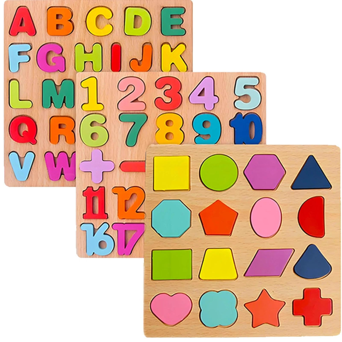 Wooden Puzzles for Toddlers 3-5, Montessori
