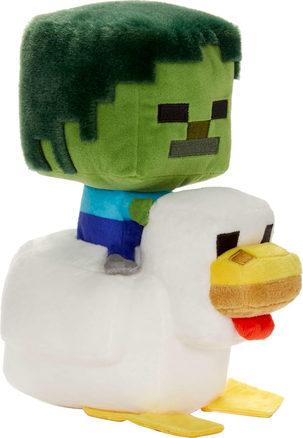 Mattel Minecraft Plush Zombie Chicken Jockey Toy