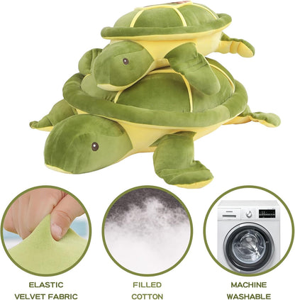 Dalmao 28 Inch Big Sea Turtle Stuffed Animals, Cute Giant Large Jumbo Soft Plush Toys, Ocean Green Turtle Plushie Body Pillow, Gifts for Kid Boys, Girls, Girlfriend, Birthday