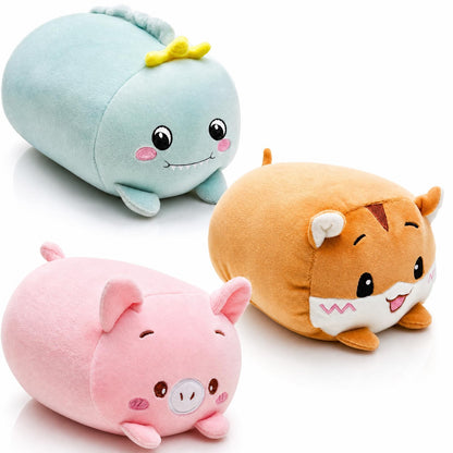 9 Pcs Stuffed Animals Plushies Bulk 8"Cute Plush Toys, 9 Cute Animal