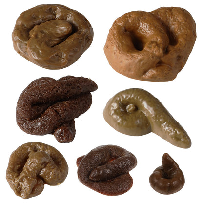 Chivao 7 Pcs Fake Poo Realistic Fake Turd Prank Poo Toy Gag, Cute, Normal