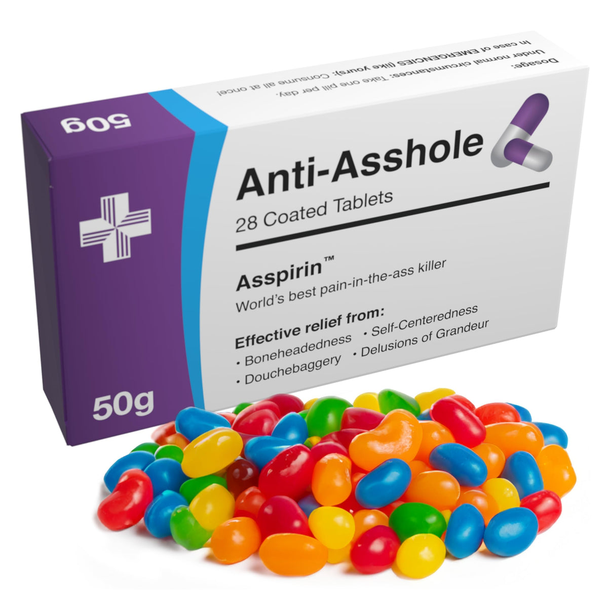 Funny Prank Pill Box with Candy, Gag Gifts for Men, 30th 40th 50th 60th 70th Birthday Gifts for Him or Her, Novelty Joke, Dad Birthday Gift for Boyfriend, Fathers Day Gift for Him