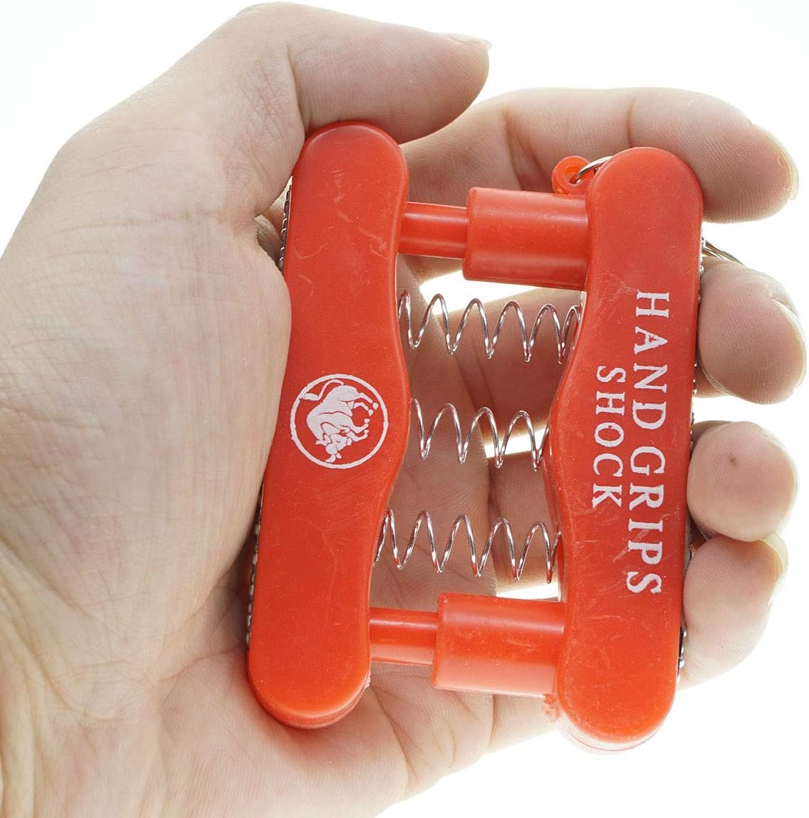 Cooplay 2X Shocking Fake Grip Strength Device Model Keychain Prank Toy Joke Funny Gadget Electric Shock Tricky Gag Veigar April Fools Day for Halloween Christmas Party