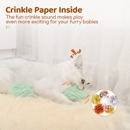 Potaroma Cat Toys Pillows, 3 Pack, Catnip Inside, Indoor Interactive Fun