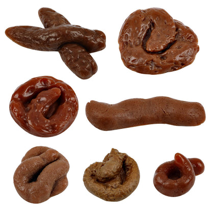Chivao 7 Pcs Fake Poo Realistic Fake Turd Prank Poo Toy Gag, Cute, Normal