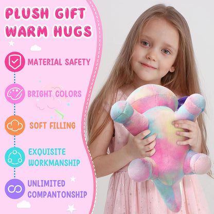 10.8 inch Plush Axolotl Stuffed Animal, Axolotl Plush Toys, Cute Stuffed Cotton Plush Pillow Kawaii Salamander Gifts for Girls & Boys, Plushies has (Axolotl Plush)