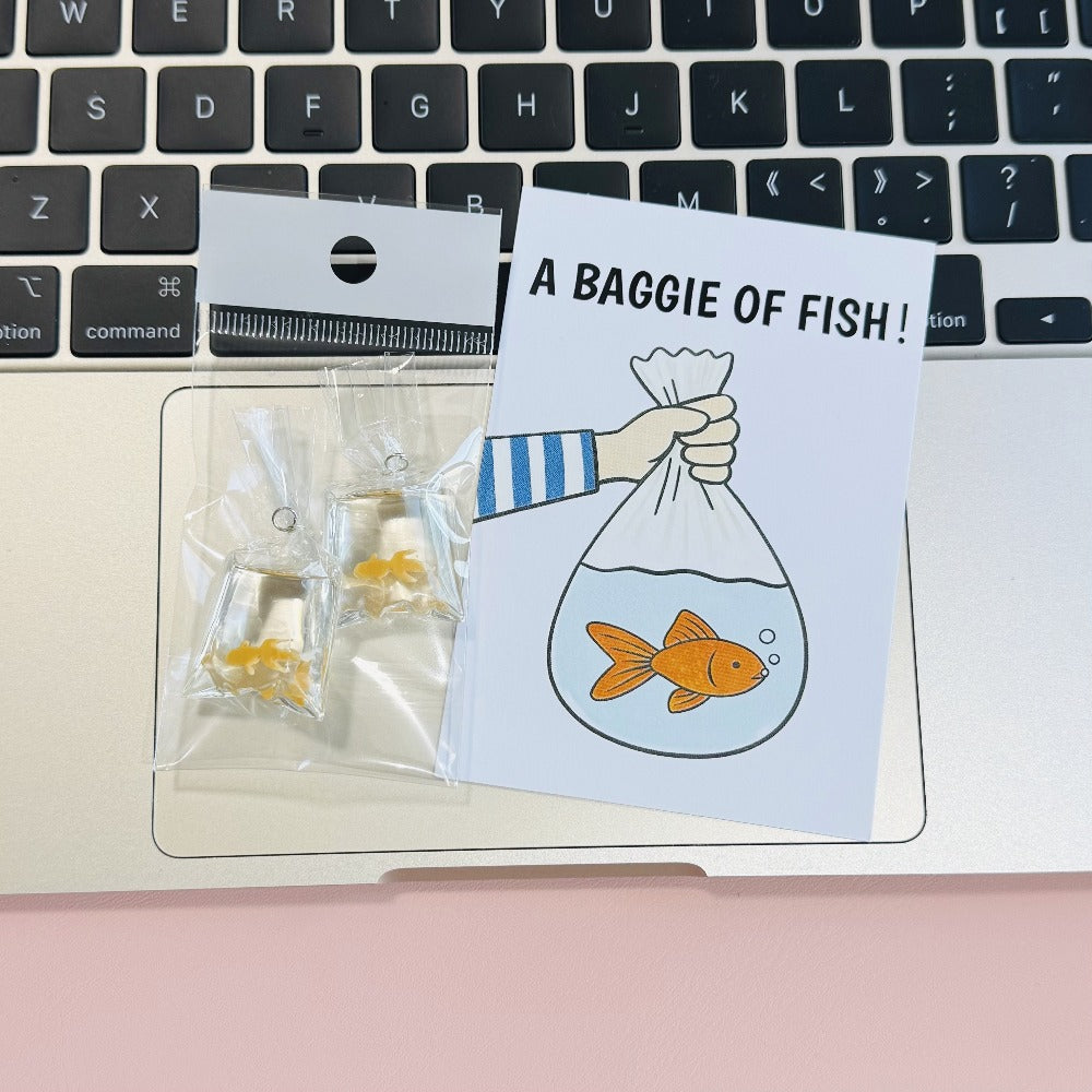 2pcs Snarky Goldfish Bags, Fun Novelty Joke Gifts, 1 Bag of Resin Goldfish Props, 5 Colors of Bagged Goldfish, Party Pranks, Humorous Additions, Angling Enthusiasts, Fish Keepers, Prank Goldfish Bags, Easter Tricky Props, Holiday Shoppers