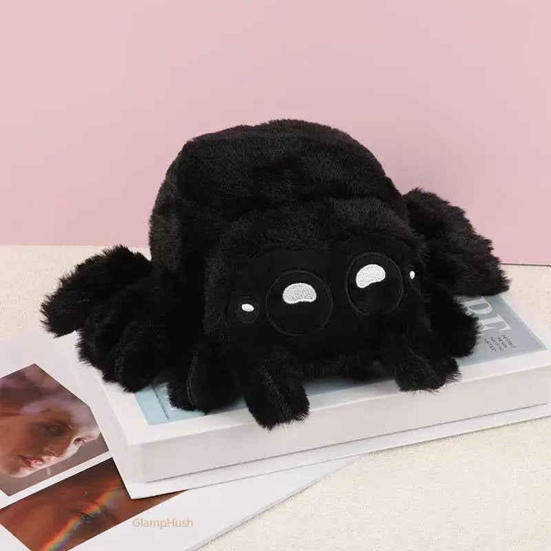 Cute Plush Spider - Durable polyester material, adorable animal shape, unique gift, room decoration, Halloween party supplies, a cute cuddly doll.