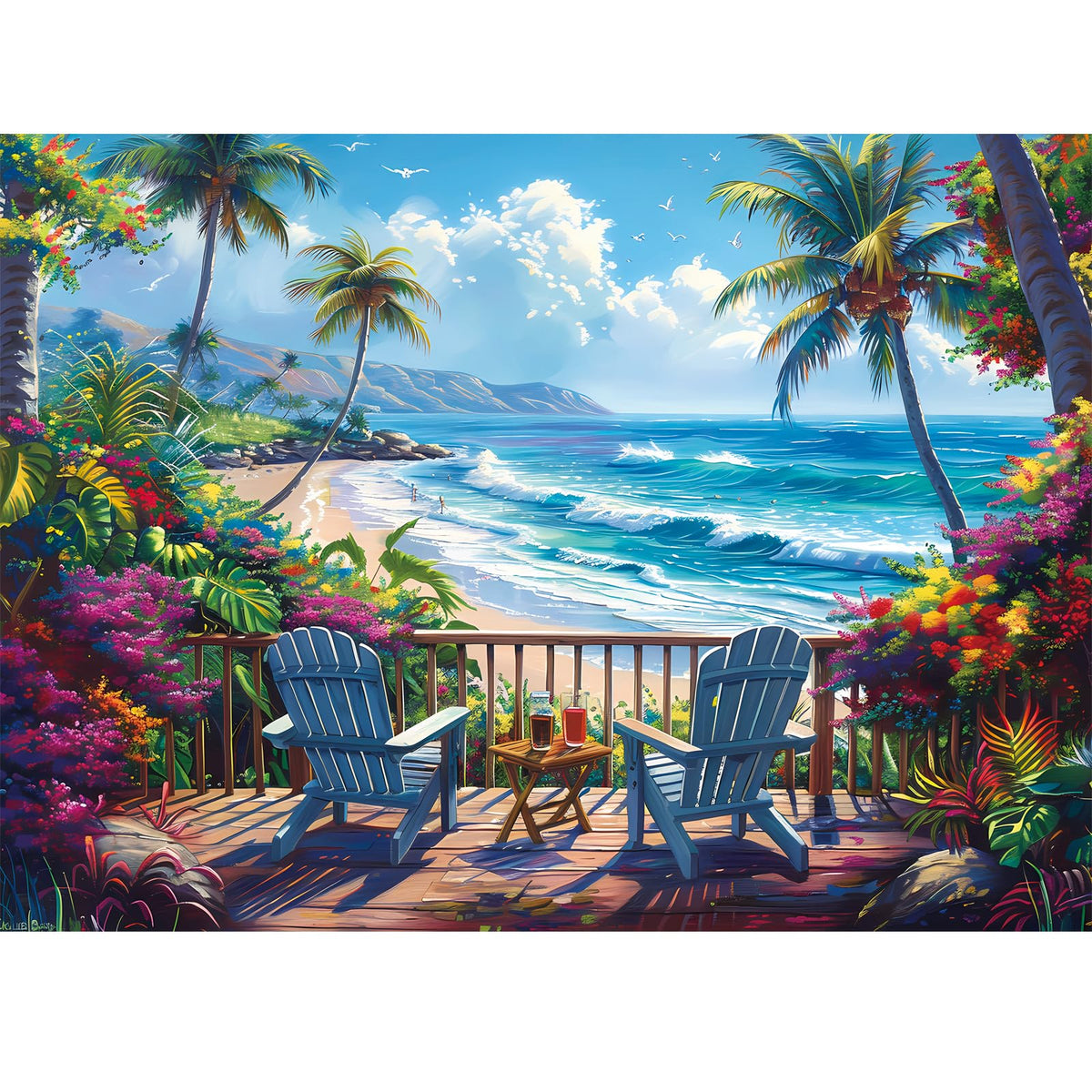 Jigsaw Puzzles for Adults 500 Pieces, Interlock Perfectly Letter on Back