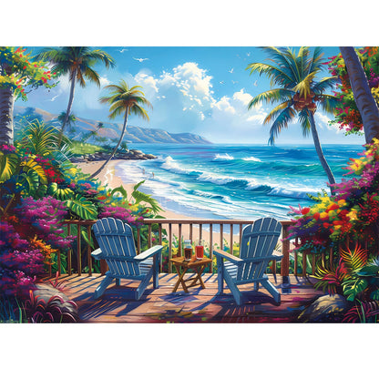 Jigsaw Puzzles for Adults 500 Pieces, Interlock Perfectly Letter on Back
