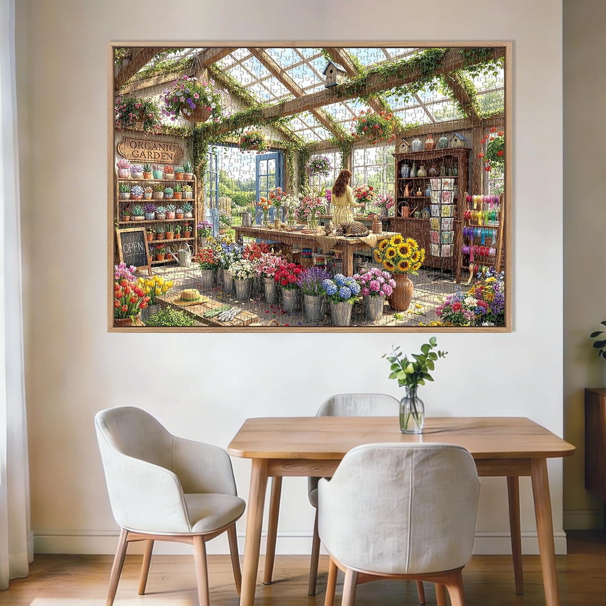 Cozy Flower Shop Puzzles for Adults 1000 Pieces,Cardboard 27.5x19.6in