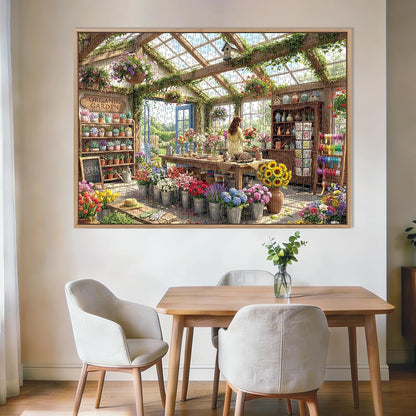 Cozy Flower Shop Puzzles for Adults 1000 Pieces,Cardboard 27.5x19.6in
