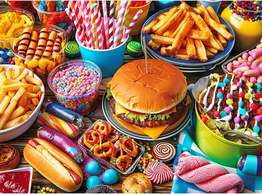 500 Piece Puzzle for Adults, Hamburger Jigsaw Puzzles 500 Pieces