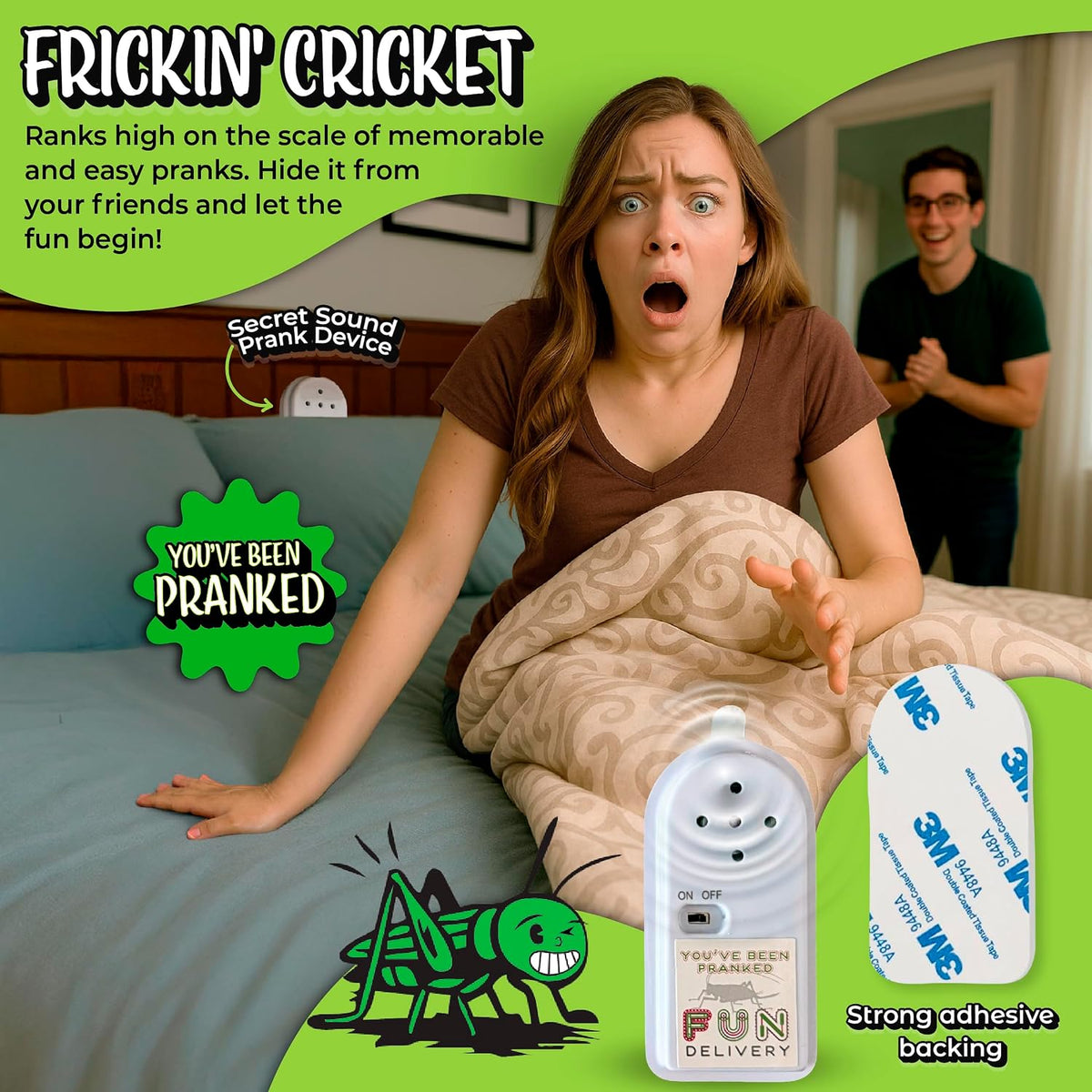 Frickin' Cricket Hidden Noise Maker Sound Device Prank, Funny Chirp Gag