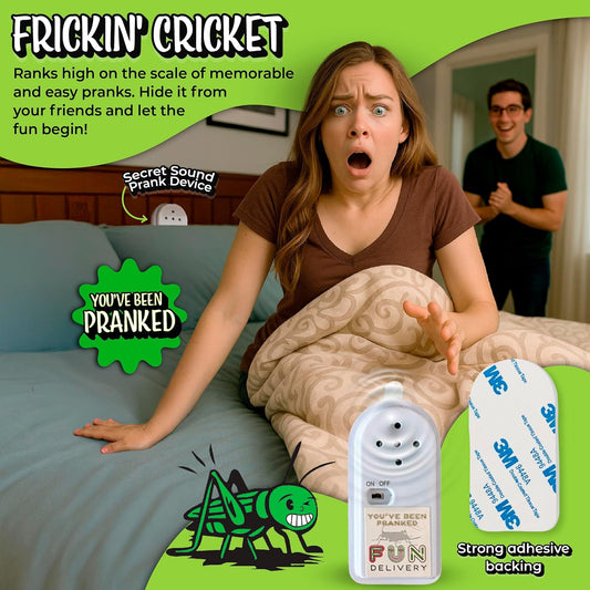 Frickin' Cricket Hidden Noise Maker Sound Device Prank, Funny Chirp Gag