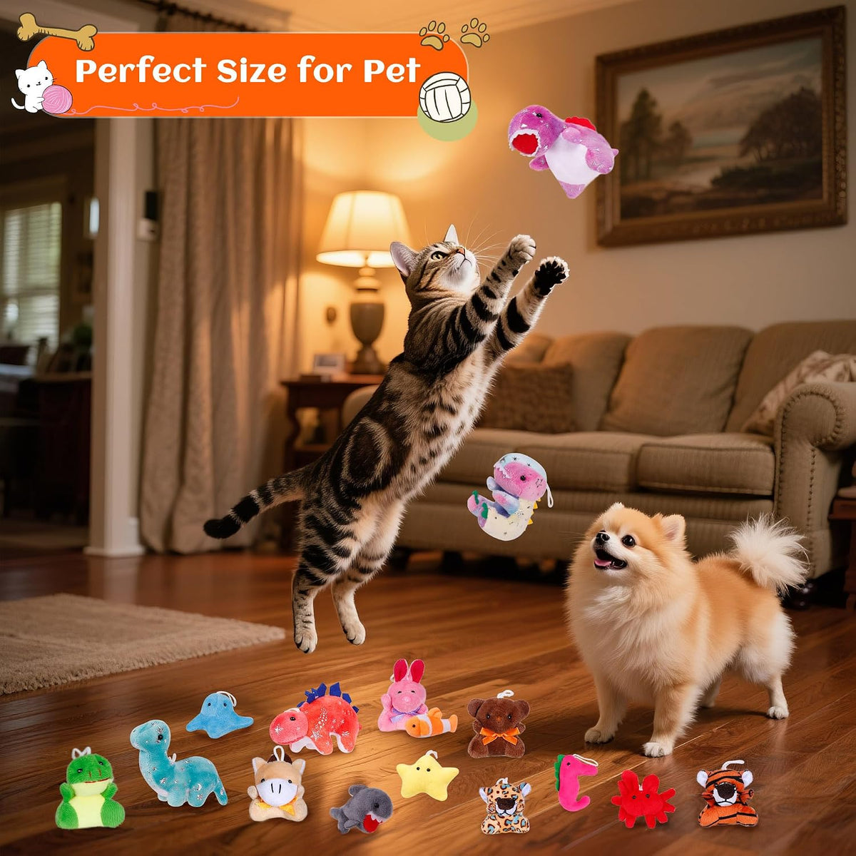 72 Pack Mini Stuffed Animals, Classroom Prizes Small Stuffed Animals Bulk