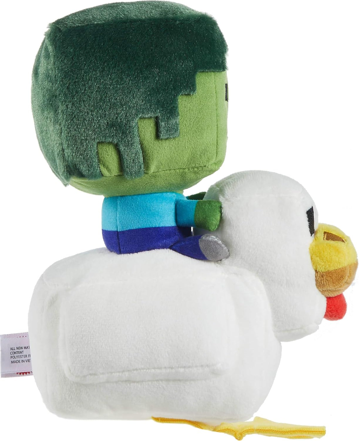 Mattel Minecraft Plush Zombie Chicken Jockey Toy