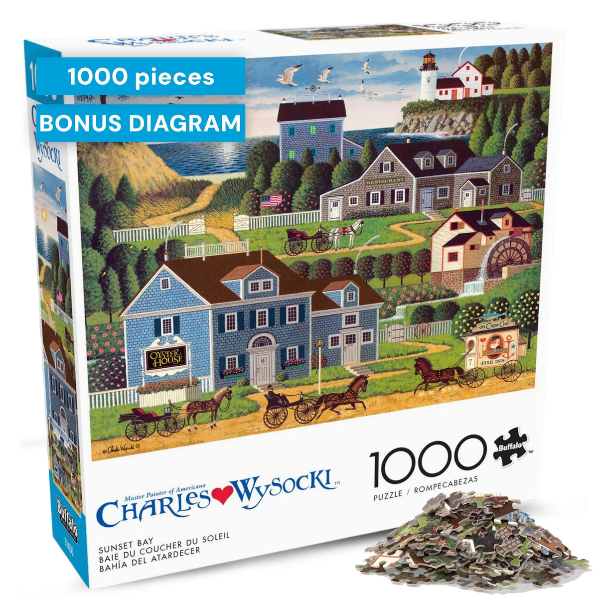 Buffalo Games - Charles Wysocki Know It All - 1000 Piece Puzzle for Adults