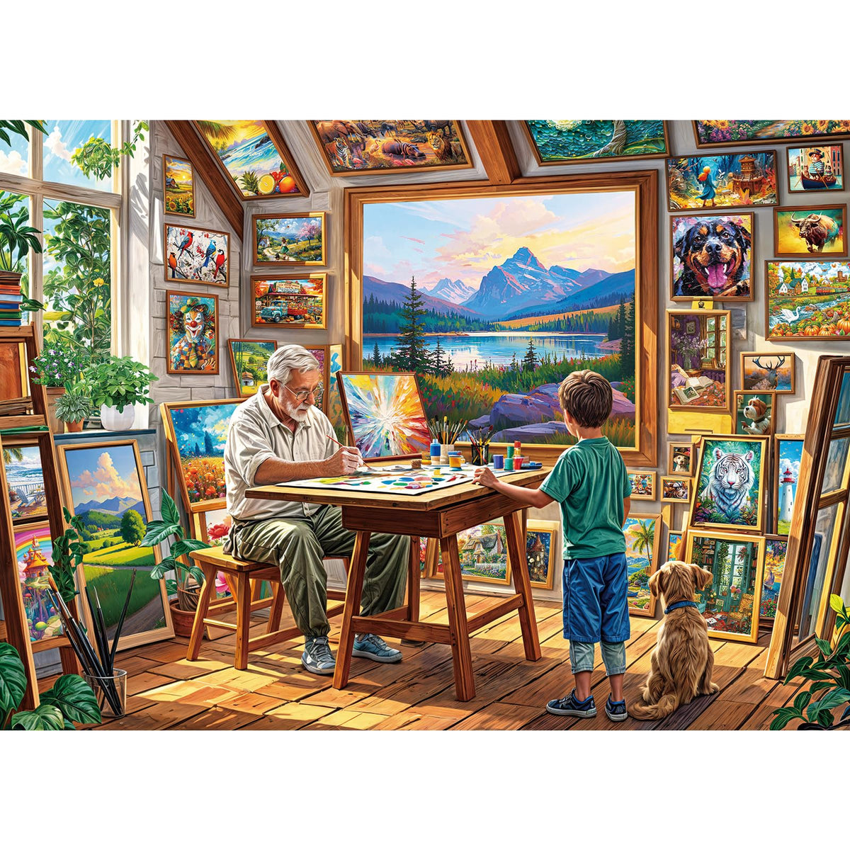 Owl Family Puzzles for Adults 1000 Pieces, Puzzles with Letters on Back, Impossible Hard Difficult Challenging, Precise Interlocking Pieces, Home Wall Decoration & Ideal Gift
