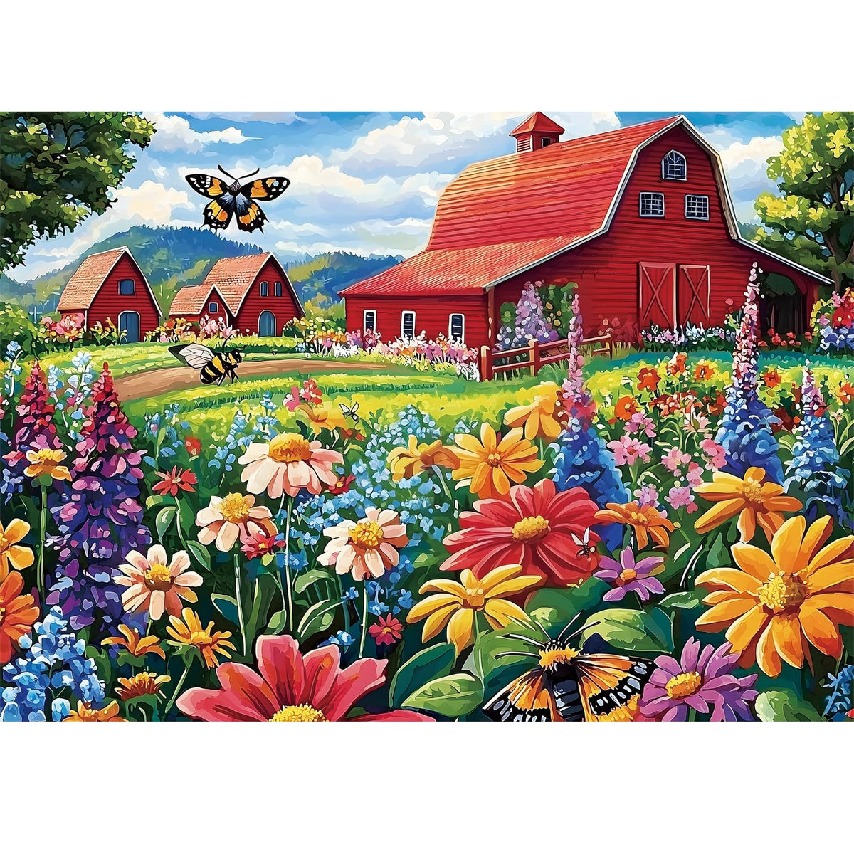 1000 Pieces Puzzle for Adults - Charming Paris Puzzle for Adults Children - Recycled Paper Jigsaw Puzzle 1000 Pieces - Fun and Challenging Family Game Great Gift Idea, Finished Size is 28 * 20 in