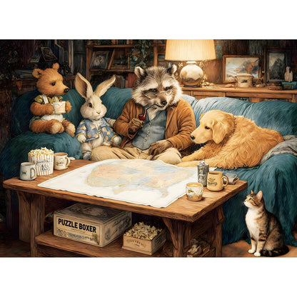 Jigsaw Puzzle for Adults 500 Pieces – 500 Piece Puzzle with Scenic Cabin, Interlocking Adult Puzzles, Letter Clues, Home Decor Gift | 20.5 x 15 in