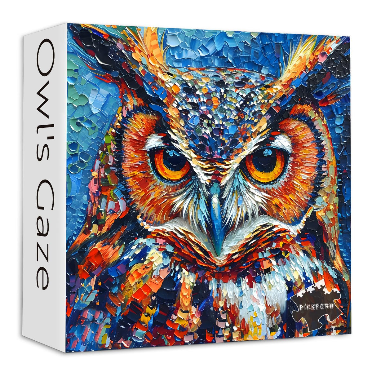 Yin Yang Owl Puzzle for Adults 1000 Pieces，Black and White Puzzles Owl Flowers, Impossible Difficult Hard Bird Jigsaw Puzzle, Animal Floral Art Challenge Puzzle Aesthetic