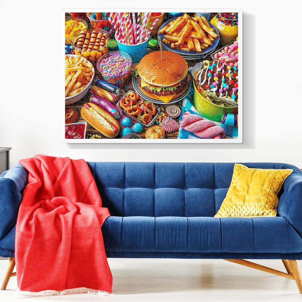 500 Piece Puzzle for Adults, Hamburger Jigsaw Puzzles 500 Pieces