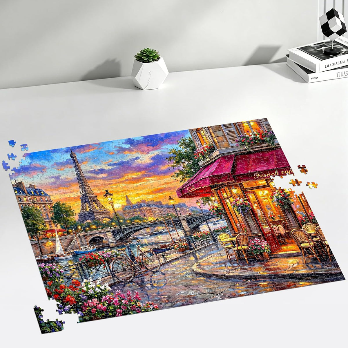 1000 Piece Puzzle for Adults, Scenic Eiffel Tower Jigsaw Puzzles