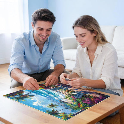 Jigsaw Puzzles for Adults 500 Pieces, Interlock Perfectly Letter on Back