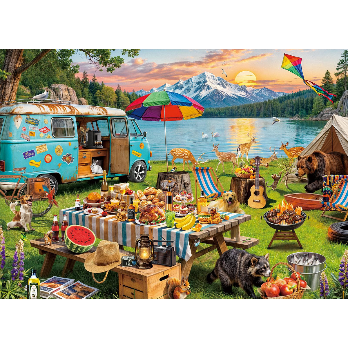 Puzzles for Adults 1000 Pieces, Romantic Street Scene Jigsaw Puzzle with 1:1 HD Poster, Perfect Interlocking No Dust, Stress Relief Ideal Gift for Family Games