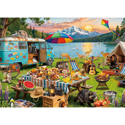 Puzzles for Adults 1000 Pieces, Romantic Street Scene Jigsaw Puzzle with 1:1 HD Poster, Perfect Interlocking No Dust, Stress Relief Ideal Gift for Family Games