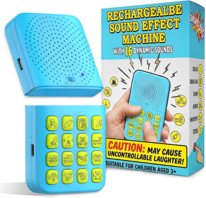 Rechargeable 2-in-1 Separable Magnetic Sound Effects Machine, 16 Hilarious Sounds, Fart Noise Maker with Remote, 30ft Range, Funny Prank Toys, Cool Birthday Gifts for Kids Boys Age 3-12 Years Old