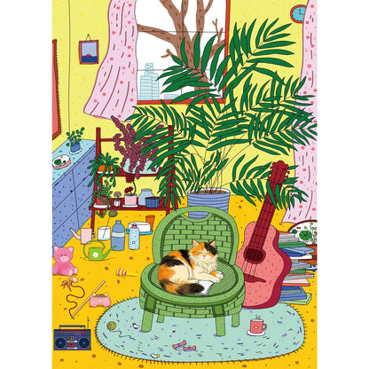 1000 Piece Puzzle for Adults, Flower House Jigsaw Puzzle, Family Puzzles Game, Interlock Perfectly No Dust, Home Decoration Puzzle, Gifts for Parents