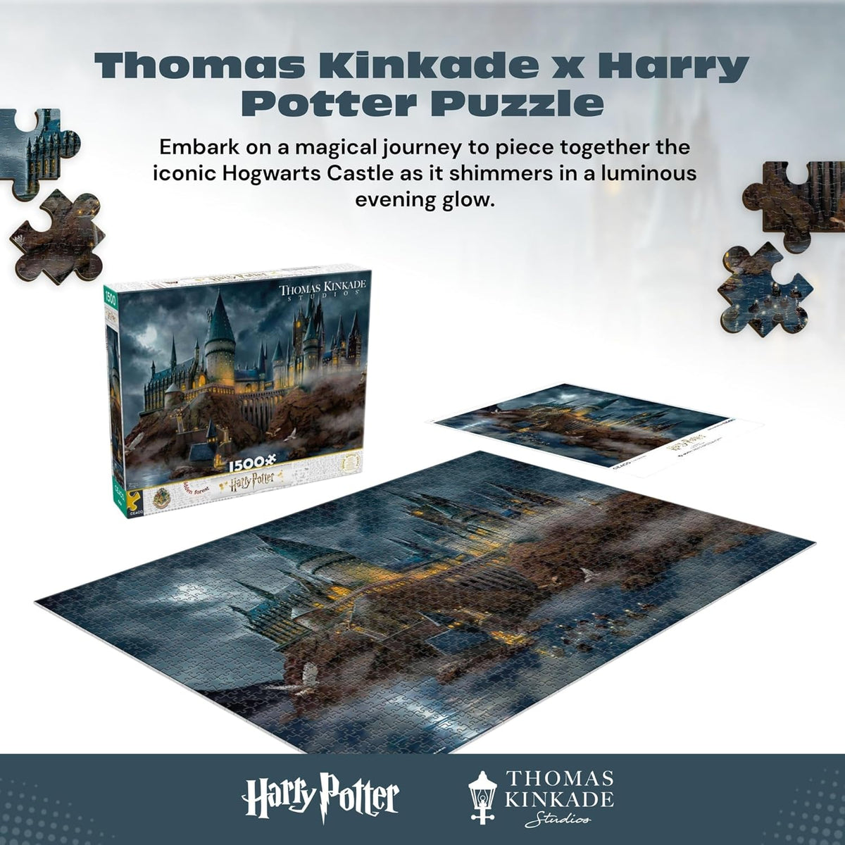 Ceaco - Thomas Kinkade Harry Potter - Hagwart's Castle - 1500 Piece Puzzle