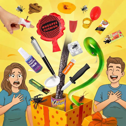 LovesTown Prank Kit, 25 PCS Fun Novelty Prank Sets for Kids & Adults