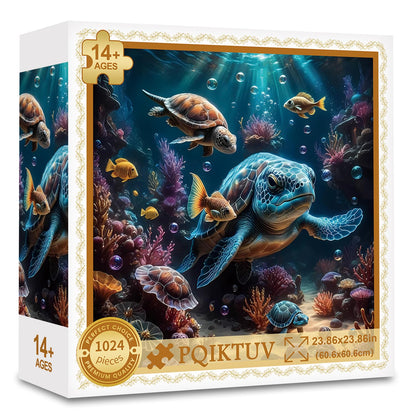 1024 Piece Puzzle for Adults, Four Seasons Window View