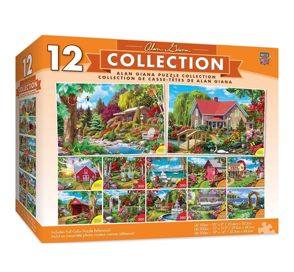 MasterPieces - Jigsaw Puzzle 12-Pack Bundle Set, Artist Gallery Collection Series 2 Landscape and Animal Puzzles, Family Fun for Adults and Kids