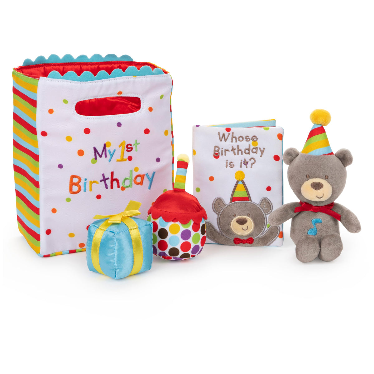 GUND Baby My First Purse 5-Piece Sensory Plush Toy Playset for Babies