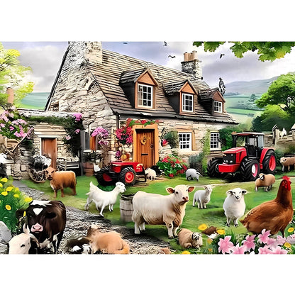 Birds Family Puzzles Colorful Cartoon Socks 1000 Pieces 27.5 X 19.7in
