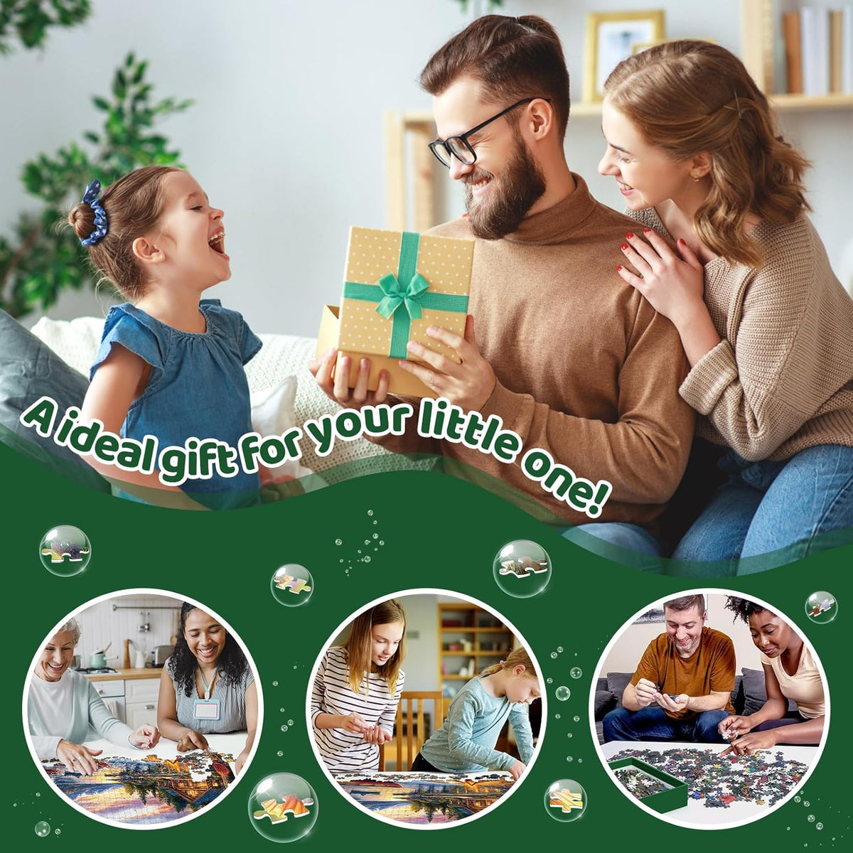 Jigsaw Puzzle for Adults 500 Pieces – 500 Piece Puzzle with Scenic Cabin, Interlocking Adult Puzzles, Letter Clues, Home Decor Gift | 20.5 x 15 in