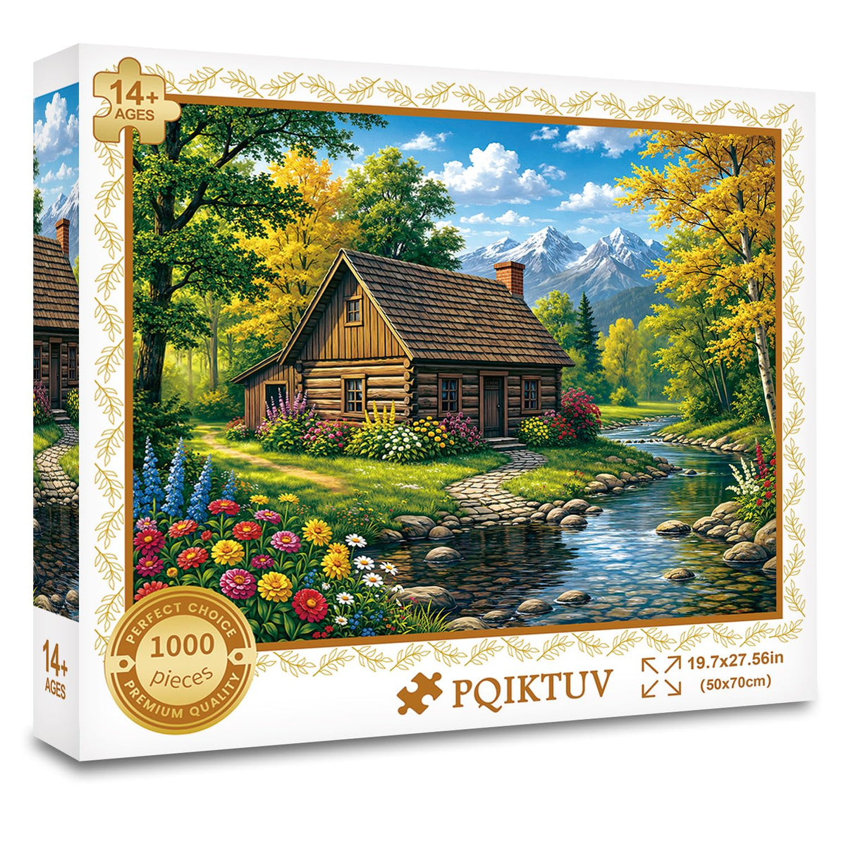1024 Piece Puzzle for Adults, Four Seasons Window View