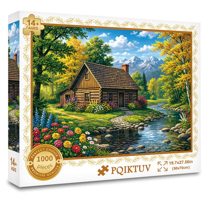 1024 Piece Puzzle for Adults, Four Seasons Window View