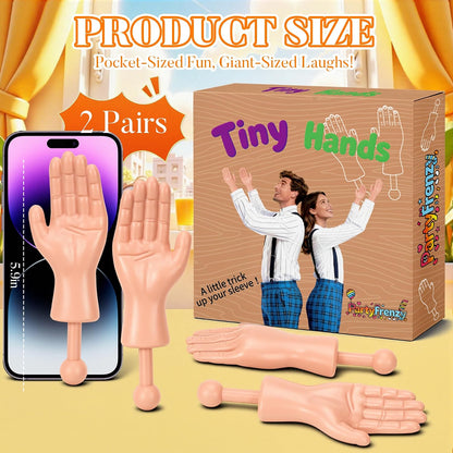 Tiny Hands, 2 Pairs Little Hands on a Stick, Prank Accessories