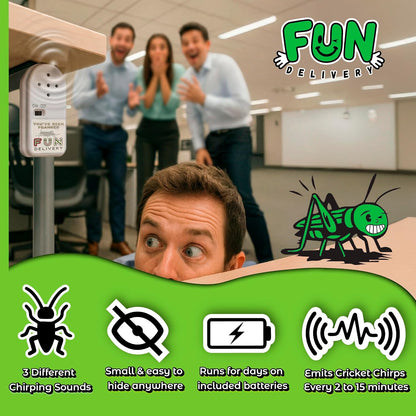 Frickin' Cricket Hidden Noise Maker Sound Device Prank, Funny Chirp Gag